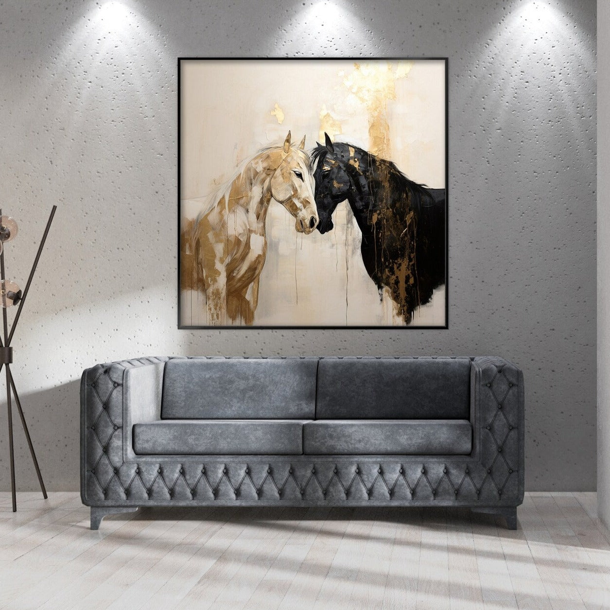 Quadro Coppia di Cavalli - Neibac - Spedizione gratuita