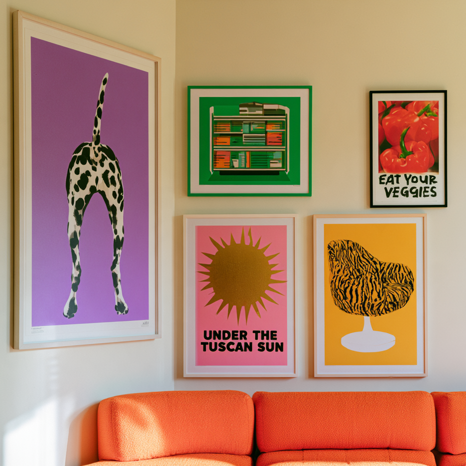 Colors and veggies - Gallery Wall