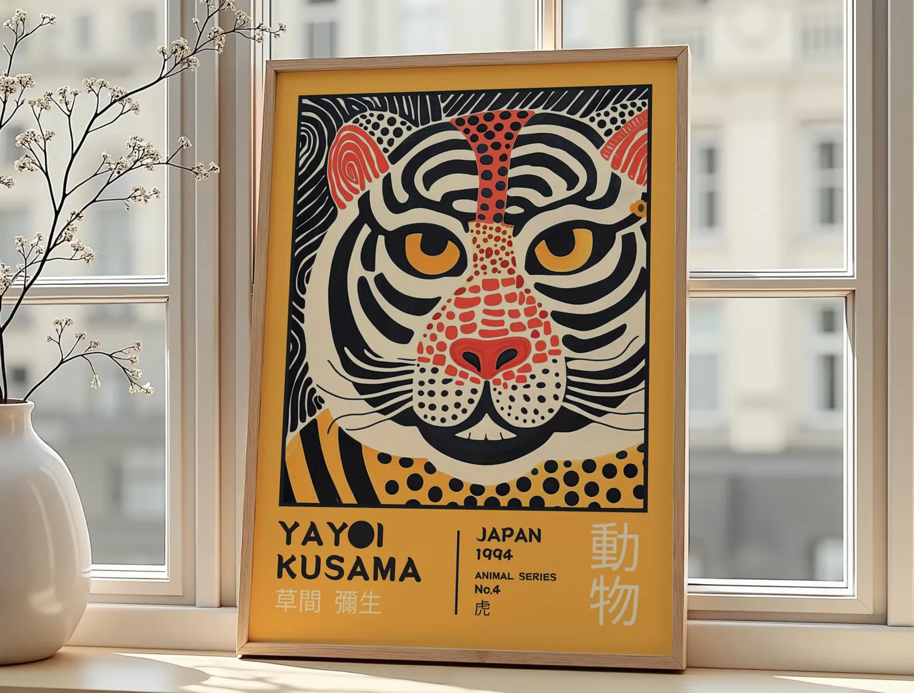Yayoi Kusama Yellow Tiger