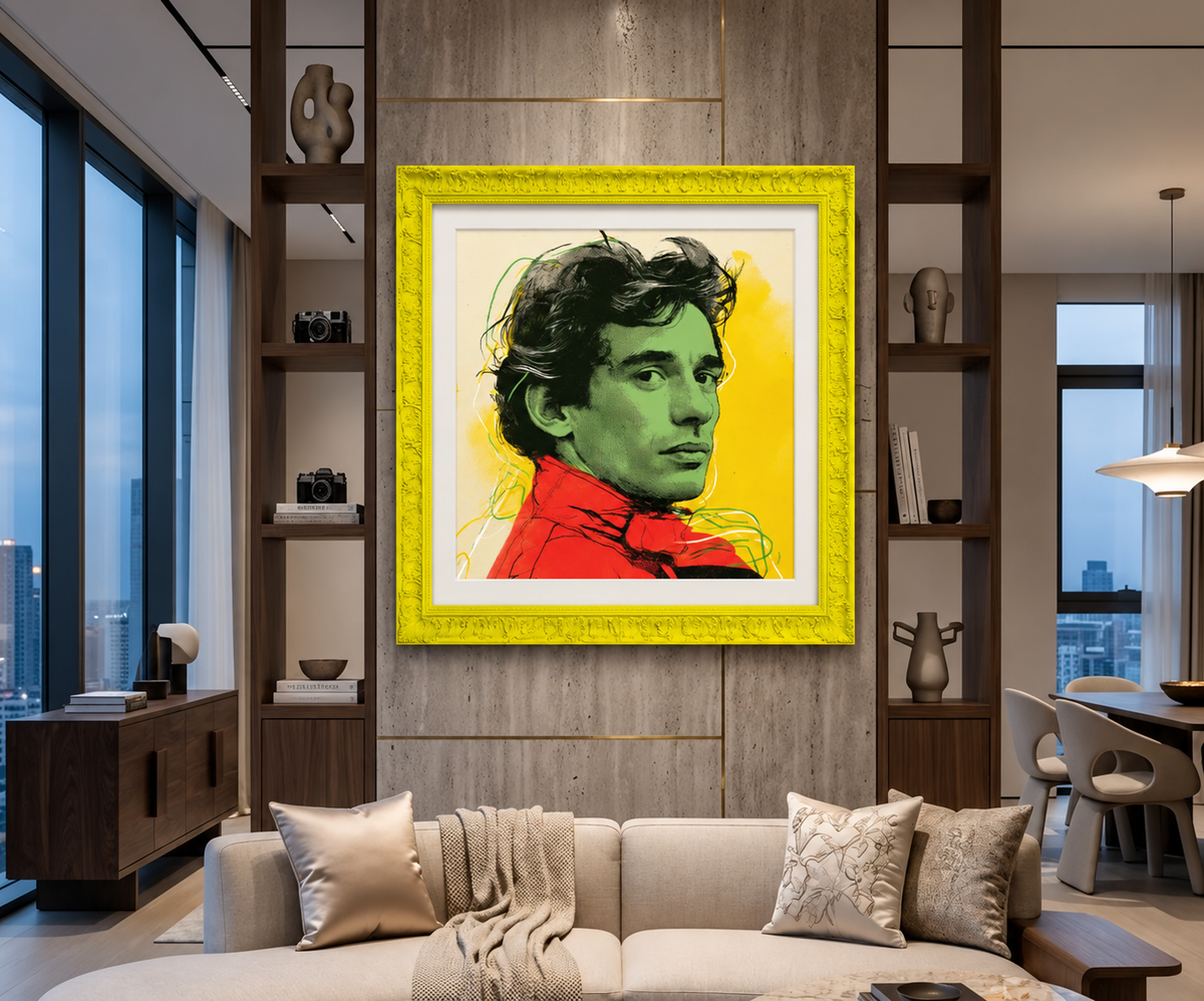 Ayrton Senna - Premium - 100x100cm